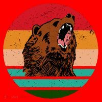 Retro Bear Santa Hat thumb 1