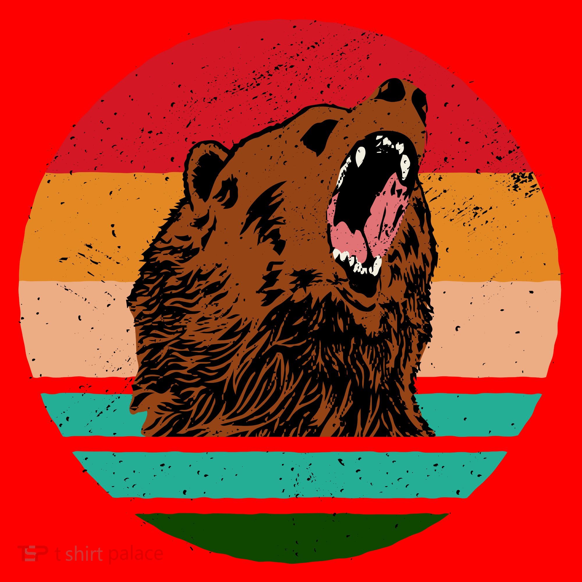 Retro Bear Santa Hat