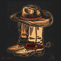 Rodeo Bull Riding Hat Line Dance Boots Cowboy Beanie thumb 2
