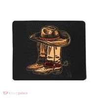 Rodeo Bull Riding Hat Line Dance Boots Cowboy Mousepad thumb 0