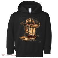 Rodeo Bull Riding Hat Line Dance Boots Cowboy Toddler Hoodie thumb 0