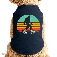 Retro Bigfoot Roller Skating Sasquatch 80s Skater Graphic Doggie Tank thumb 0