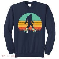 Retro Bigfoot Roller Skating Sasquatch 80s Skater Graphic Sweatshirt thumb 0