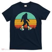 Retro Bigfoot Roller Skating Sasquatch 80s Skater Graphic T-Shirt thumb 0