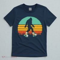 Retro Bigfoot Roller Skating Sasquatch 80s Skater Graphic T-Shirt thumb 5