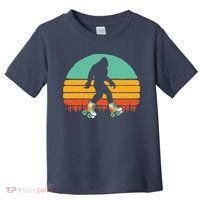 Retro Bigfoot Roller Skating Sasquatch 80s Skater Graphic Toddler T-Shirt thumb 0