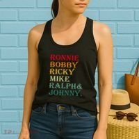 Ronnie Bobby Ricky Mike Ralph And Johnny Women's Tank Top thumb 2