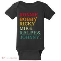 Ronnie Bobby Ricky Mike Ralph And Johnny Baby Bodysuit thumb 0