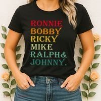 Ronnie Bobby Ricky Mike Ralph And Johnny Women's T-Shirt thumb 2