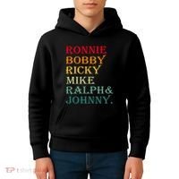 Ronnie Bobby Ricky Mike Ralph And Johnny Kids Hoodie thumb 4