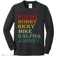 Ronnie Bobby Ricky Mike Ralph And Johnny Kids Long Sleeve Shirt thumb 0