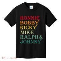 Ronnie Bobby Ricky Mike Ralph And Johnny Kids T-Shirt thumb 0
