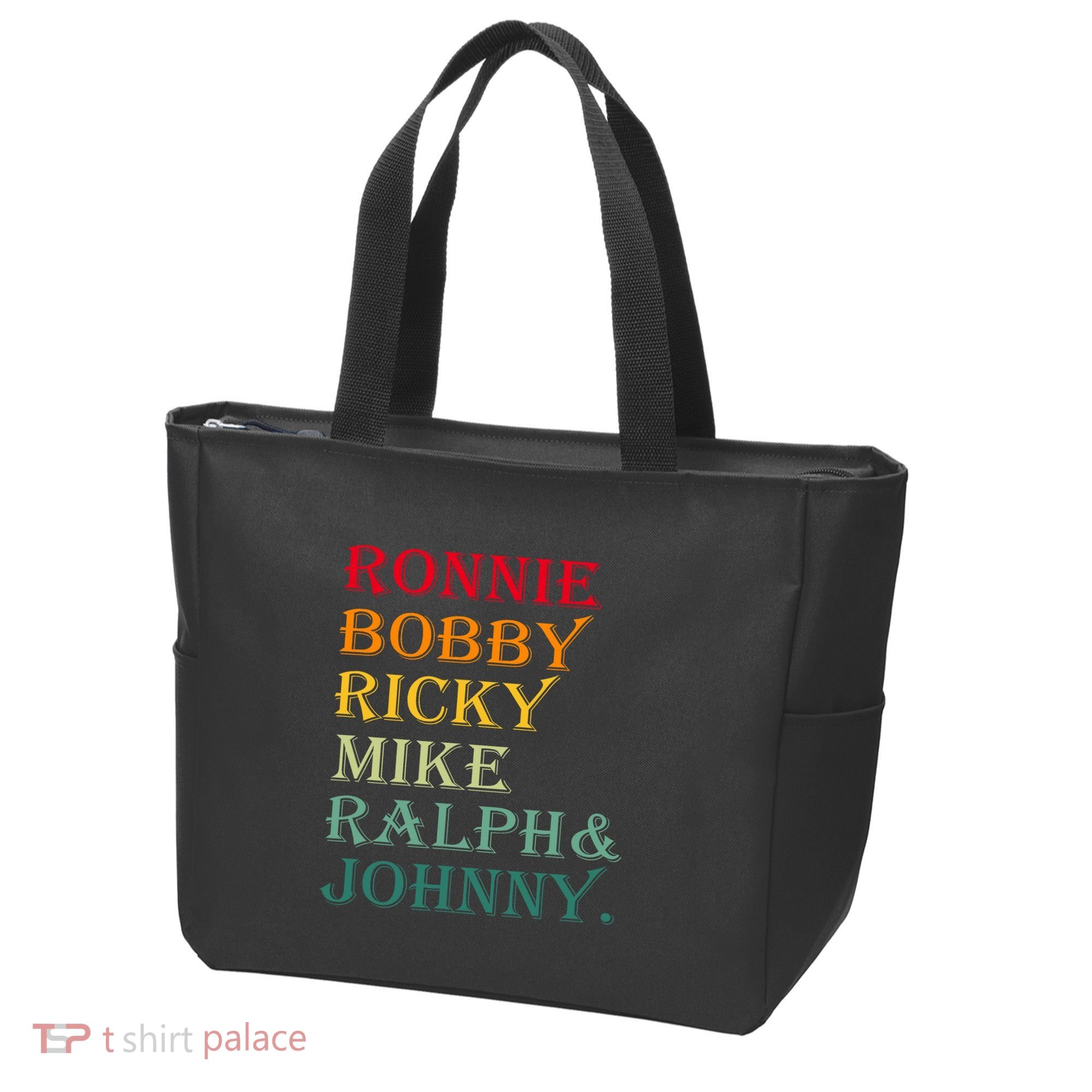Ronnie Bobby Ricky Mike Ralph And Johnny Tote Bag