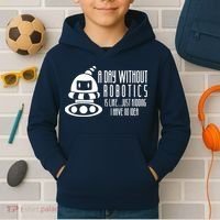 Robotics Build Robots A Day Without Robotics Kids Hoodie thumb 2