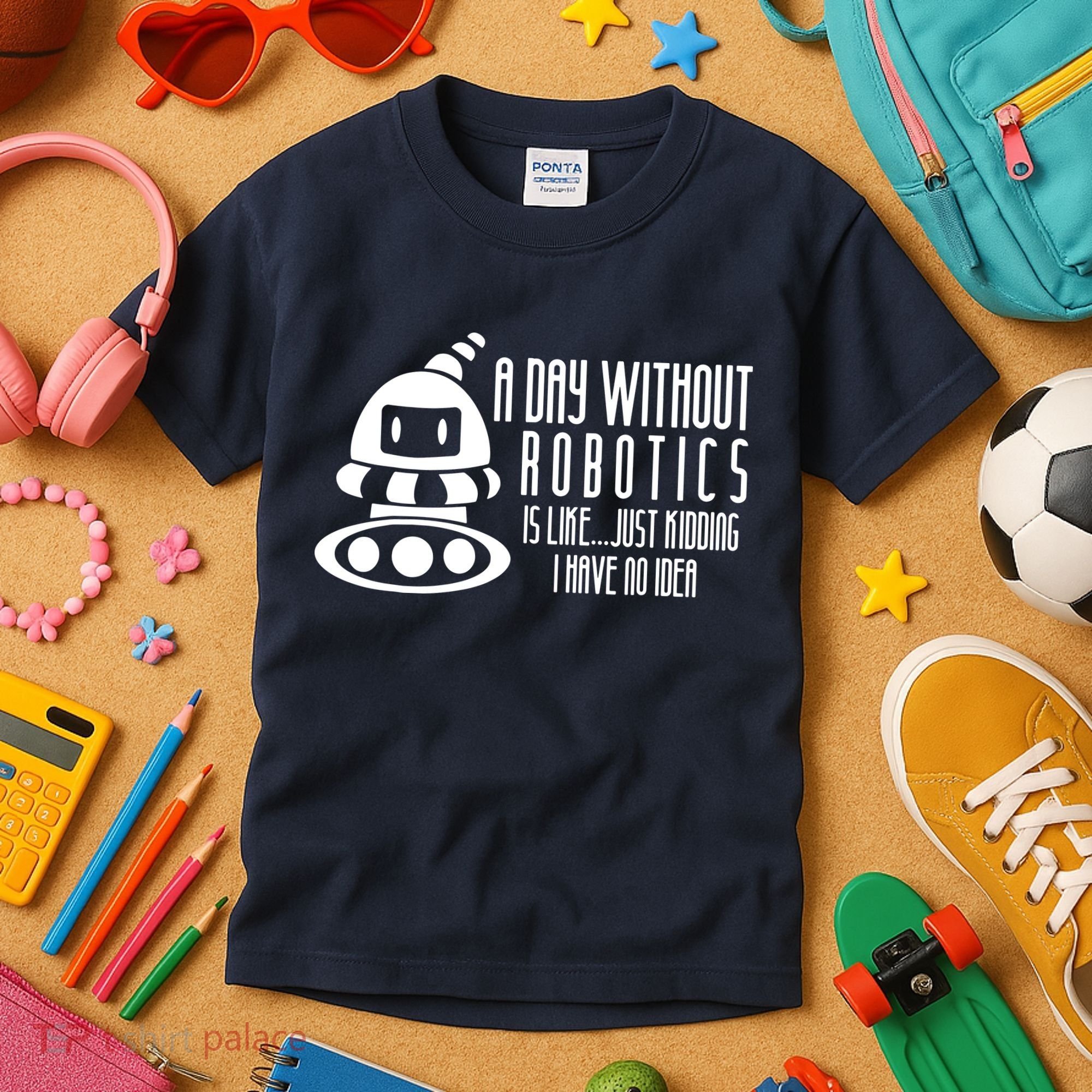 Robotics Build Robots A Day Without Robotics Kids T-Shirt