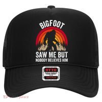 retro Bigfoot Saw Me But Nobody Believes Him Hat thumb 0