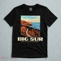Retro Big Sur California Coast Wpa Style Vintage Graphic T-Shirt thumb 5