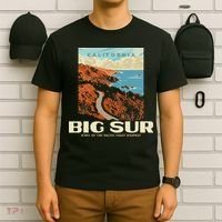 Retro Big Sur California Coast Wpa Style Vintage Graphic T-Shirt thumb 6