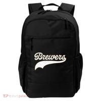 Retro Brewers Sports Fan Varsity Team Name Backpack thumb 0