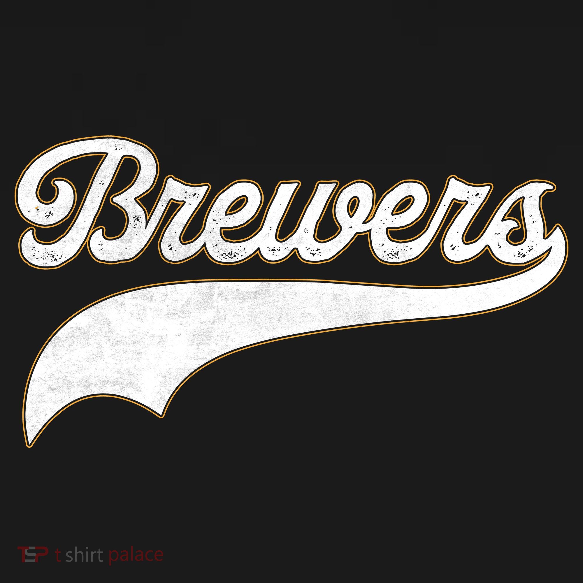 Retro Brewers Sports Fan Varsity Team Name Coaster