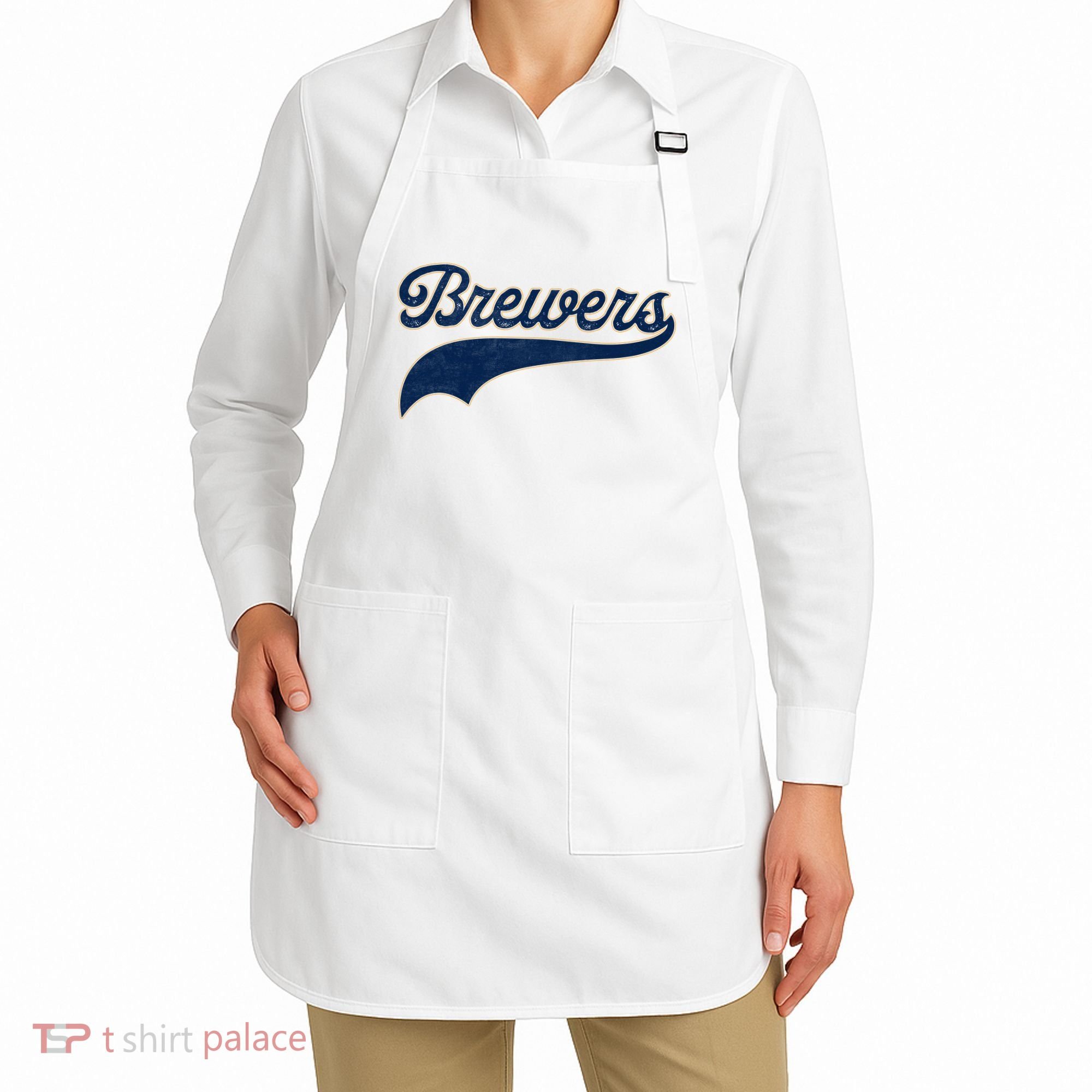 Retro Brewers Sports Fan Varsity Team Name Apron
