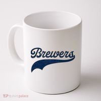 Retro Brewers Sports Fan Varsity Team Name Coffee Mug thumb 0