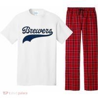 Retro Brewers Sports Fan Varsity Team Name Pajama Set thumb 0