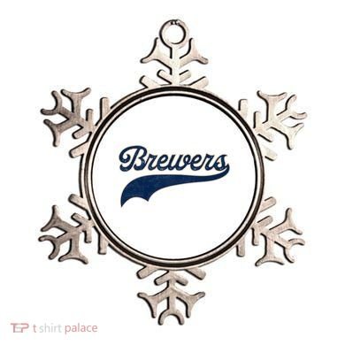 Retro Brewers Sports Fan Varsity Team Name Ornament