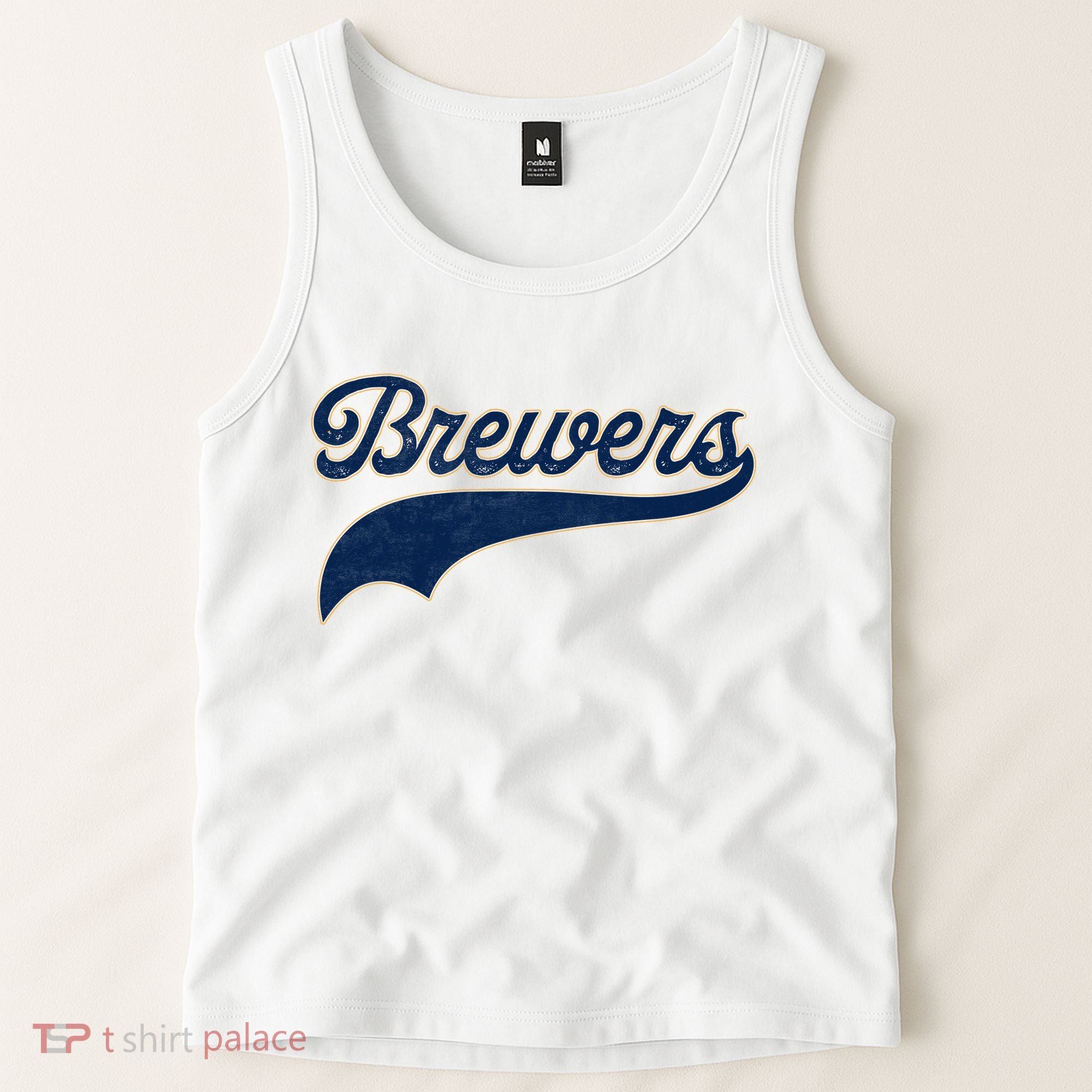 Retro Brewers Sports Fan Varsity Team Name Tank Top