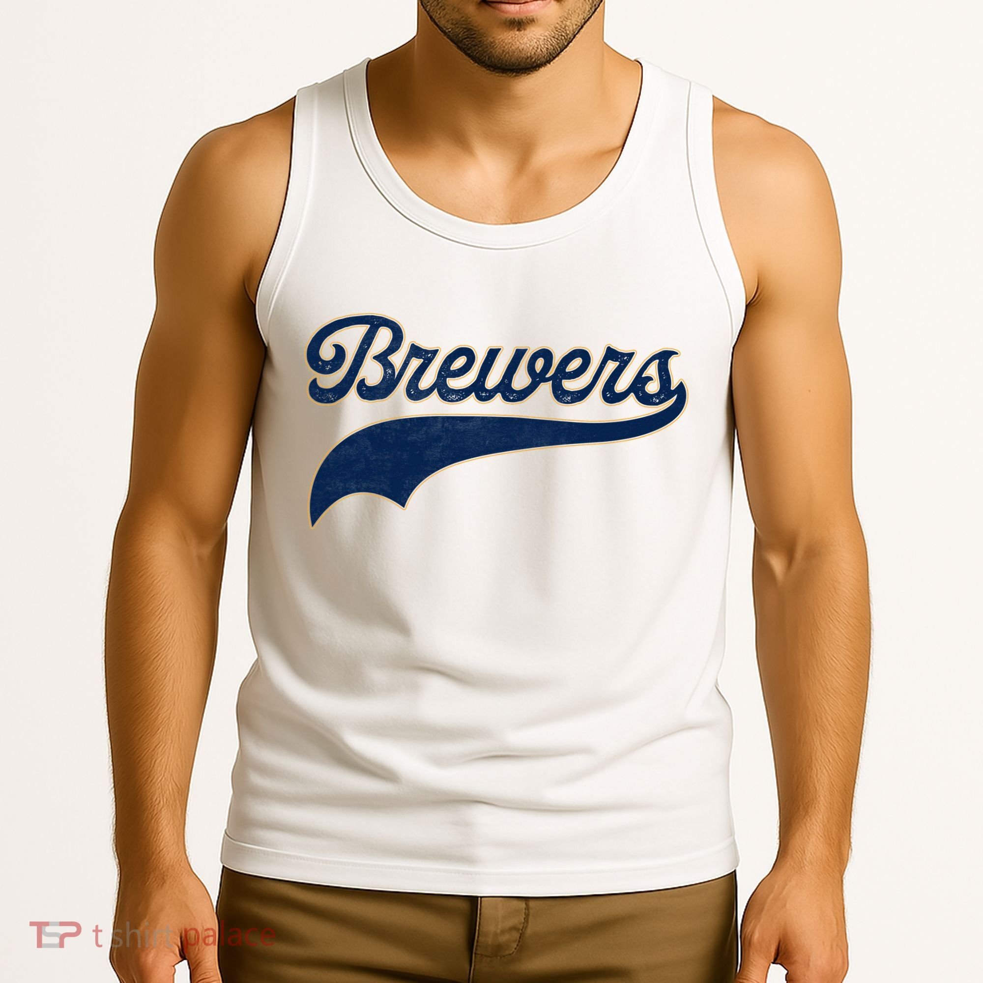 Retro Brewers Sports Fan Varsity Team Name Tank Top