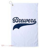 Retro Brewers Sports Fan Varsity Team Name Golf Towel thumb 0