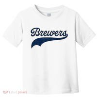 Retro Brewers Sports Fan Varsity Team Name Toddler T-Shirt thumb 0