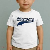 Retro Brewers Sports Fan Varsity Team Name Toddler T-Shirt thumb 2