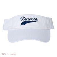 Retro Brewers Sports Fan Varsity Team Name Visor thumb 0