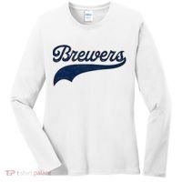 Retro Brewers Sports Fan Varsity Team Name Women's Long Sleeve Shirt thumb 0