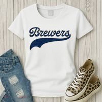 Retro Brewers Sports Fan Varsity Team Name Women's T-Shirt thumb 3