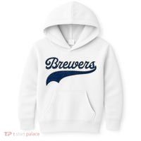 Retro Brewers Sports Fan Varsity Team Name Kids Hoodie thumb 0