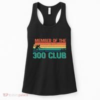 Retro Bowler Silhouette For Member Of The 300 Club Bowling Women's Tank Top thumb 0