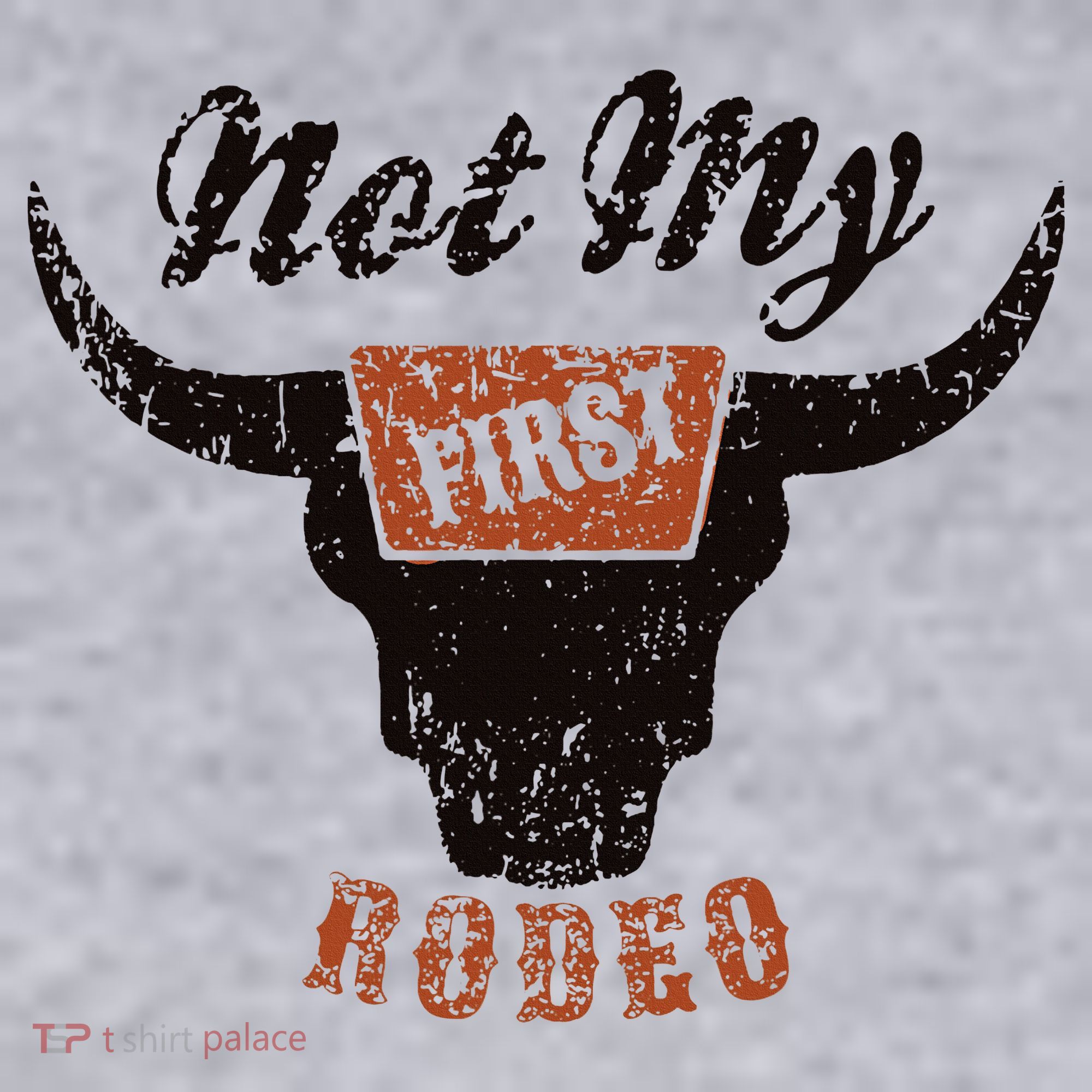 Retro Bull Skull Not My First Rodeo Western Country Cowboy Women's Sweatshirt