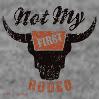 Retro Bull Skull Not My First Rodeo Western Country Cowboy Toddler Hoodie thumb 2