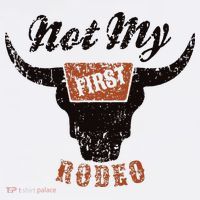 Retro Bull Skull Not My First Rodeo Western Country Cowboy Women's Hoodie thumb 2