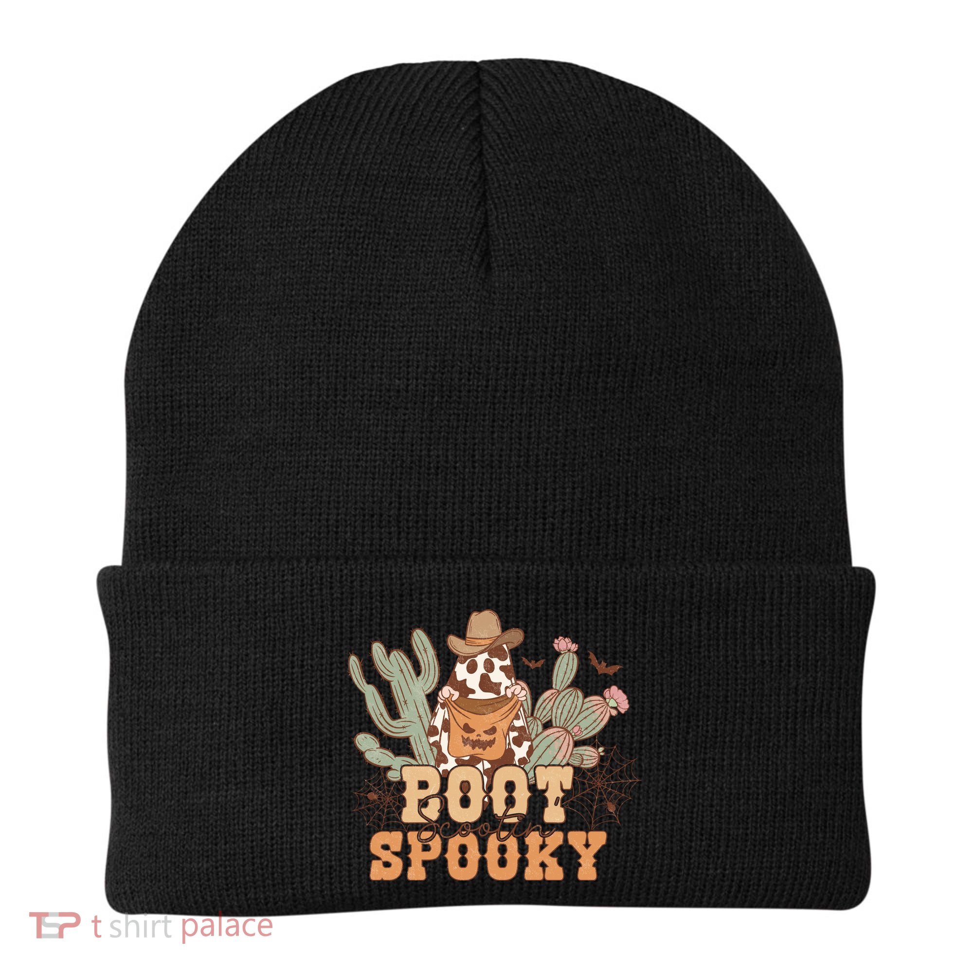 Retro Boot Scootin Spooky Western Halloween Retro Fall Halloween Gift Beanie