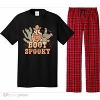 Retro Boot Scootin Spooky Western Halloween Retro Fall Halloween Gift Pajama Set thumb 0