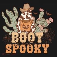 Retro Boot Scootin Spooky Western Halloween Retro Fall Halloween Gift Tank Top thumb 6