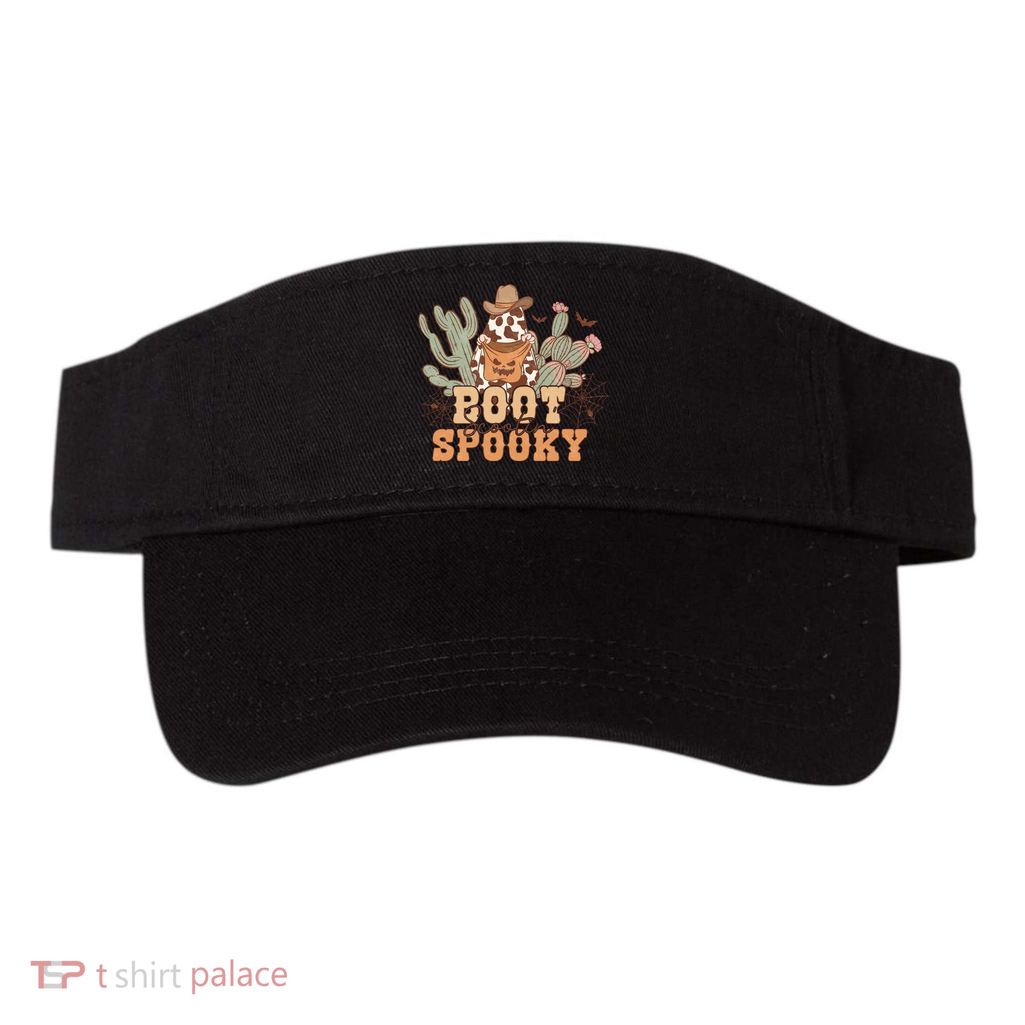 Retro Boot Scootin Spooky Western Halloween Retro Fall Halloween Gift Visor