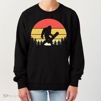 Retro Bigfoot Snowboard Shirt Sasquatch Snowboarding Lovers Women's Sweatshirt thumb 0