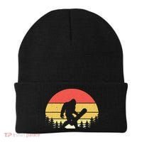 Retro Bigfoot Snowboard Shirt Sasquatch Snowboarding Lovers Beanie thumb 0