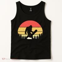 Retro Bigfoot Snowboard Shirt Sasquatch Snowboarding Lovers Tank Top thumb 2