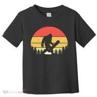 Retro Bigfoot Snowboard Shirt Sasquatch Snowboarding Lovers Toddler T-Shirt thumb 0