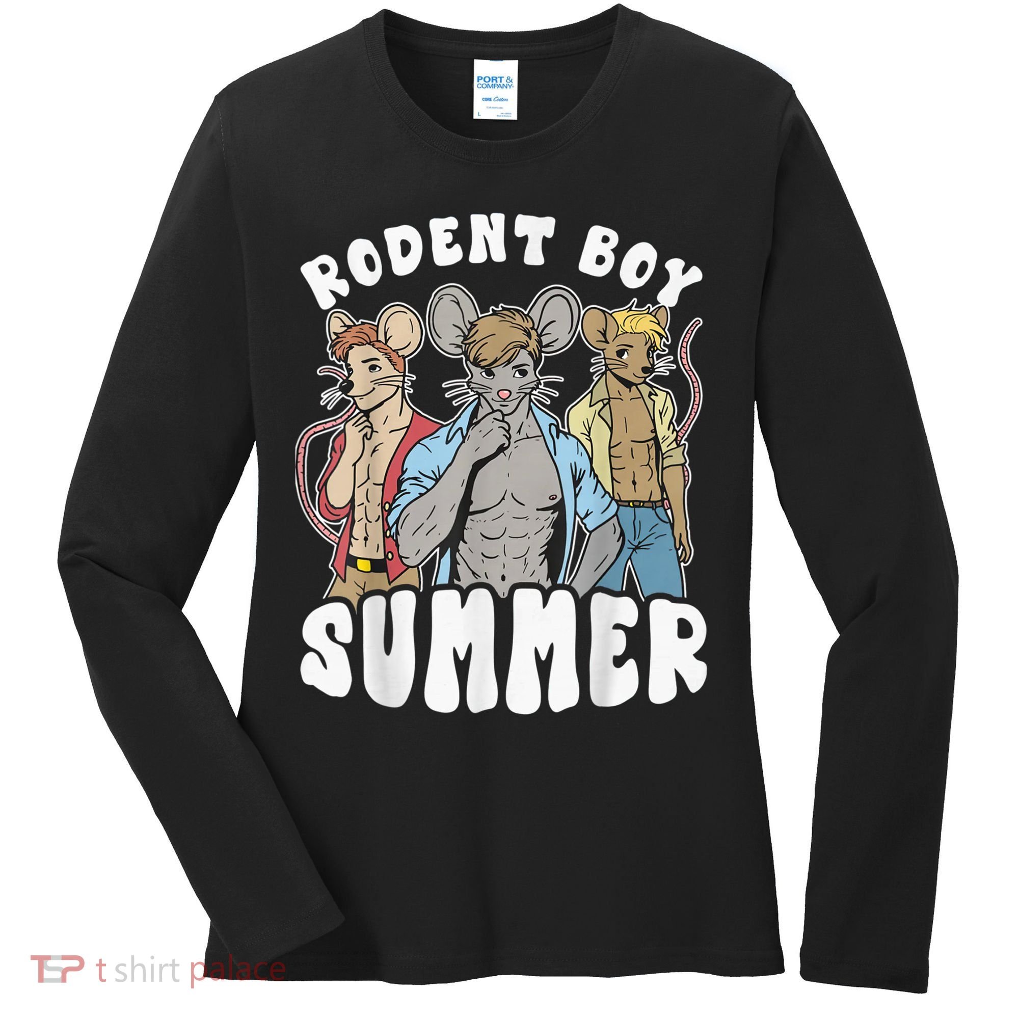 Rodent Boy Summer Women's Long Sleeve Shirt
